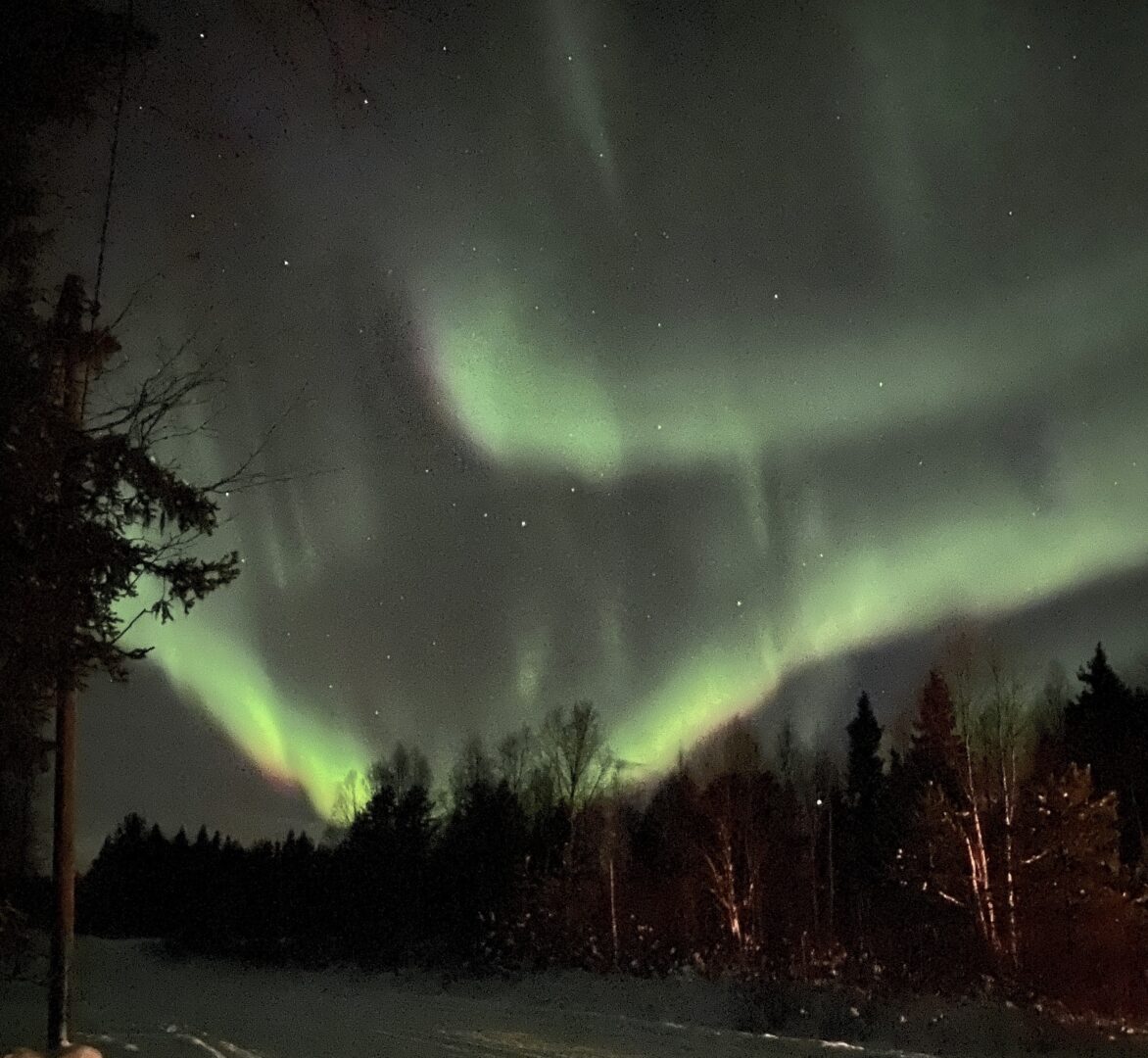 Photograph Northern Lights in Lapland, Pihka Outdoors
