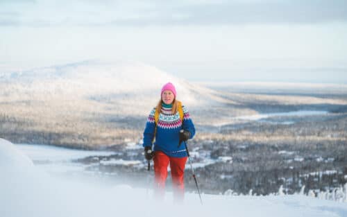 Lapland Winter Holiday, snowshoeing in lapland, Pihka Outdoors
