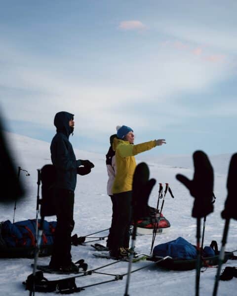 Snowshoe expedition in Lapland, Pihka Outdoors