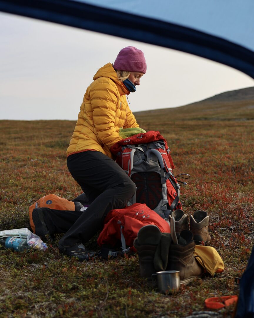 wild camping in lapland, Pihka outdoors